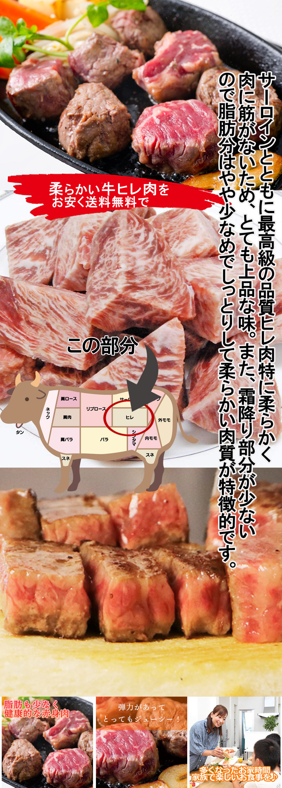 1kg　通販　牛タンサガリ　大崎市　ふるさと納税　サイコロステーキ